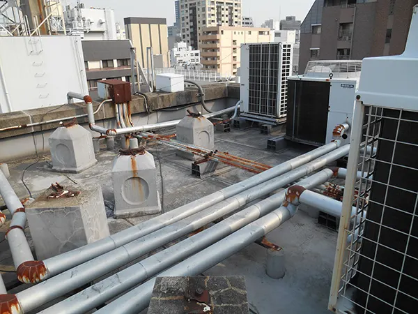大阪市淀川区 R様邸の屋上防水工事（施工前）