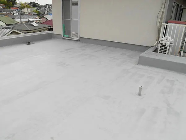 吹田市 B様邸の屋上防水工事・施工後の写真