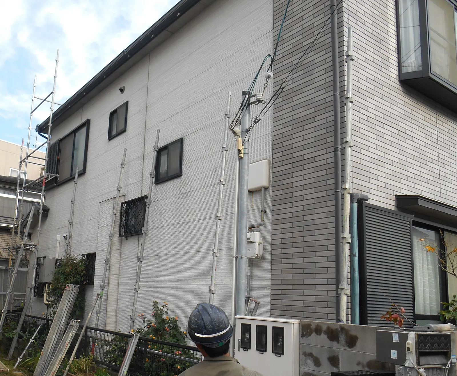 外壁塗装の施工事例（施工前）