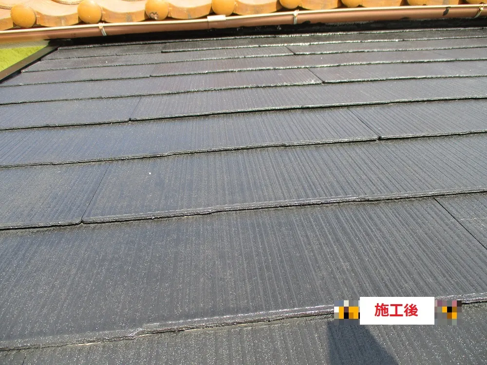 箕面市 Ｍ様邸の屋根塗装工事・施工後の写真