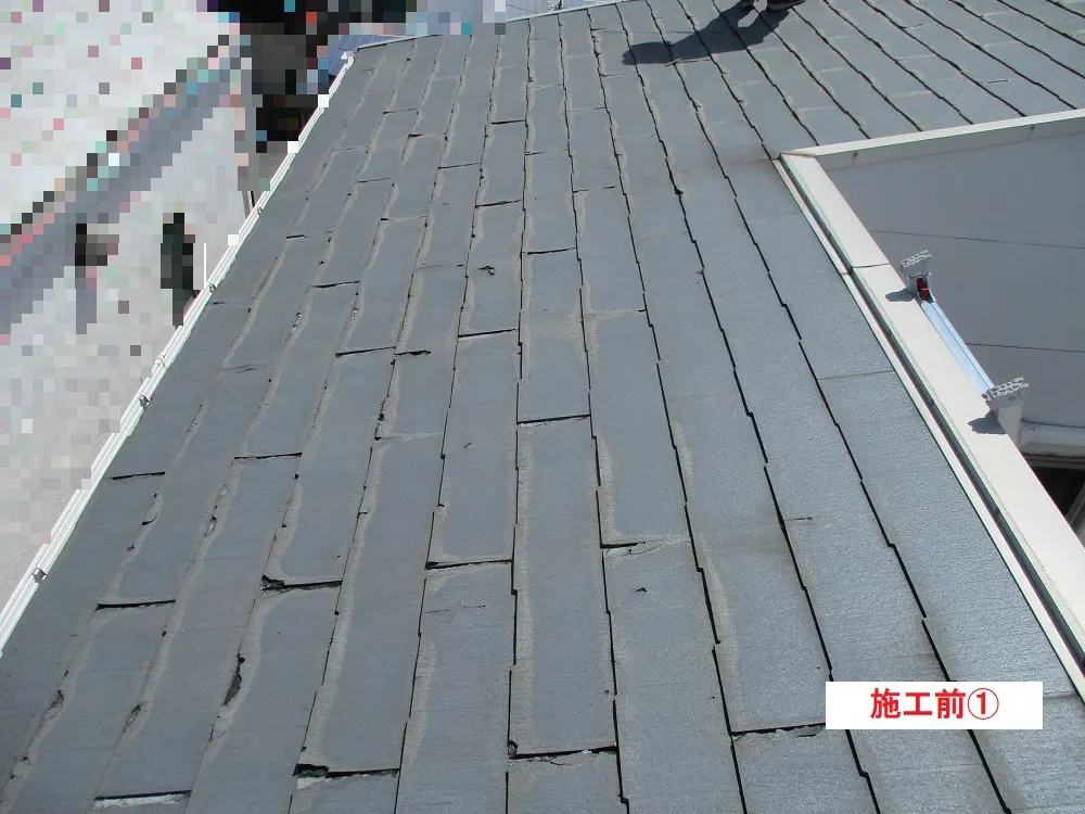 屋根重ね張り工事－大阪府吹田市 Ｎ様邸②：施工事例126（施工前）