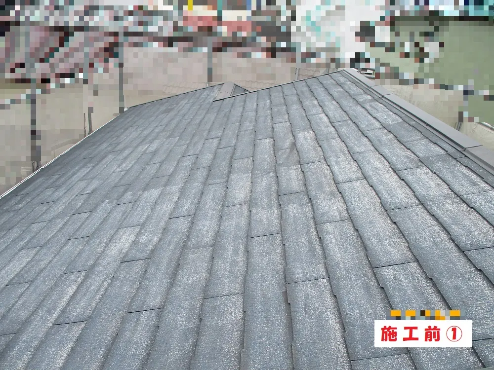 大阪市淀川区 K様邸の屋根塗装工事(施工前)
