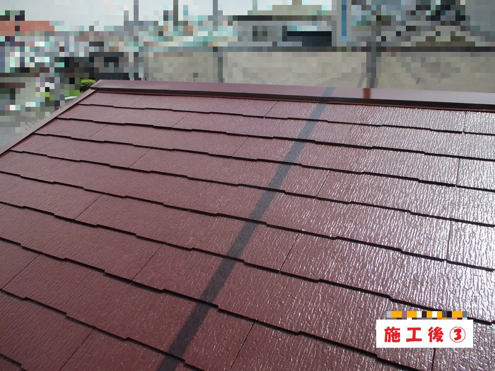 大阪市淀川区 K様邸の屋根塗装工事・施工後の写真3