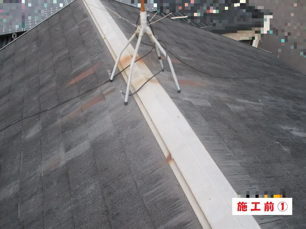 屋根塗装工事-大阪市淀川区 M様邸:施工事例134(施工前)