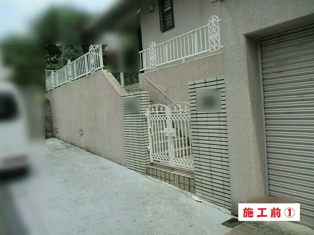 外塀塗装工事－大阪府枚方市 Ｓ様邸⑤：施工事例146（施工前）