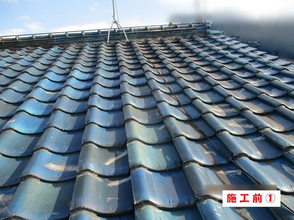 屋根葺き替え工事－大阪市生野区 Ｙ様邸：施工事例150（施工前）