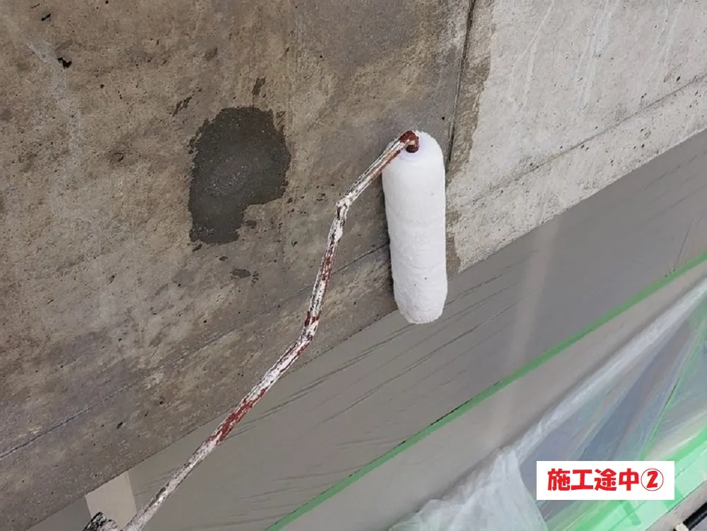 兵庫県尼崎市 Ｍ様邸の外壁塗装工事・施工中の写真2