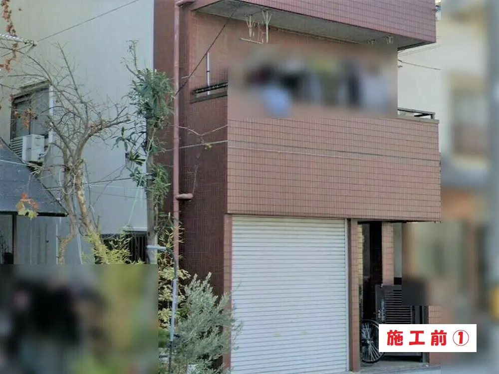 外壁塗装工事－大阪市東淀川区 Ｎ様邸①：施工事例158（施工前）