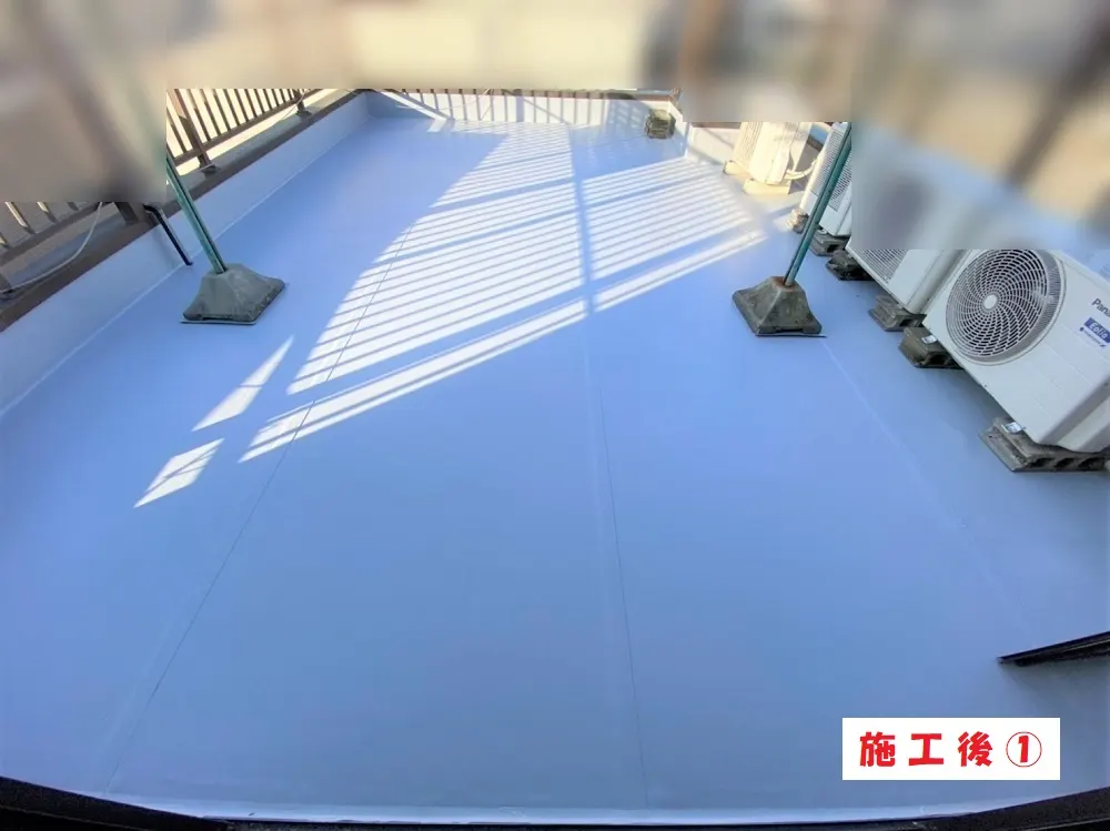 大阪市淀川区 Ｒ様邸のルーフバルコニー シート防水工事・施工後の写真