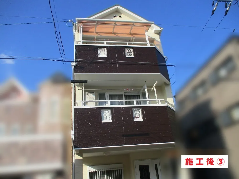 大阪市城東区 Ｍ様邸の外壁塗装工事・施工後の写真3