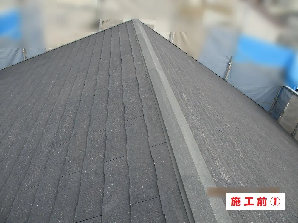 豊中市 Ｉ様邸の屋根塗装工事（施工前）
