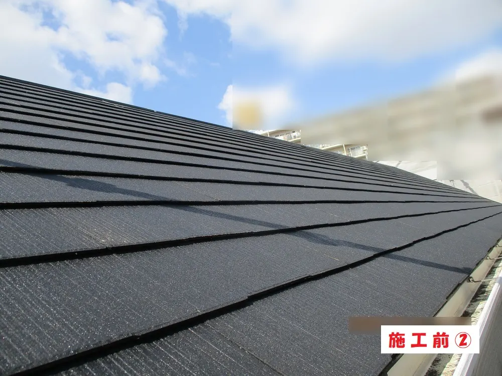 大阪市城東区 Ｍ様邸の屋根塗装工事・施工前の写真2