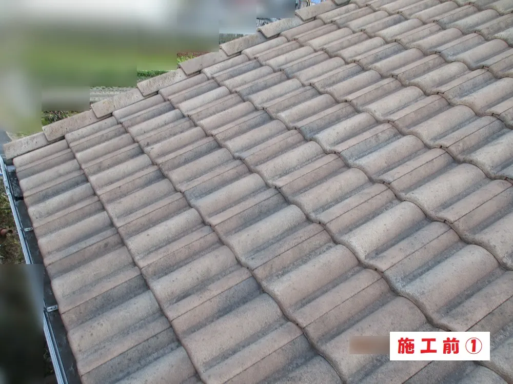 屋根塗装工事－大阪府豊中市 Ｔ様邸③：施工事例177（施工前）