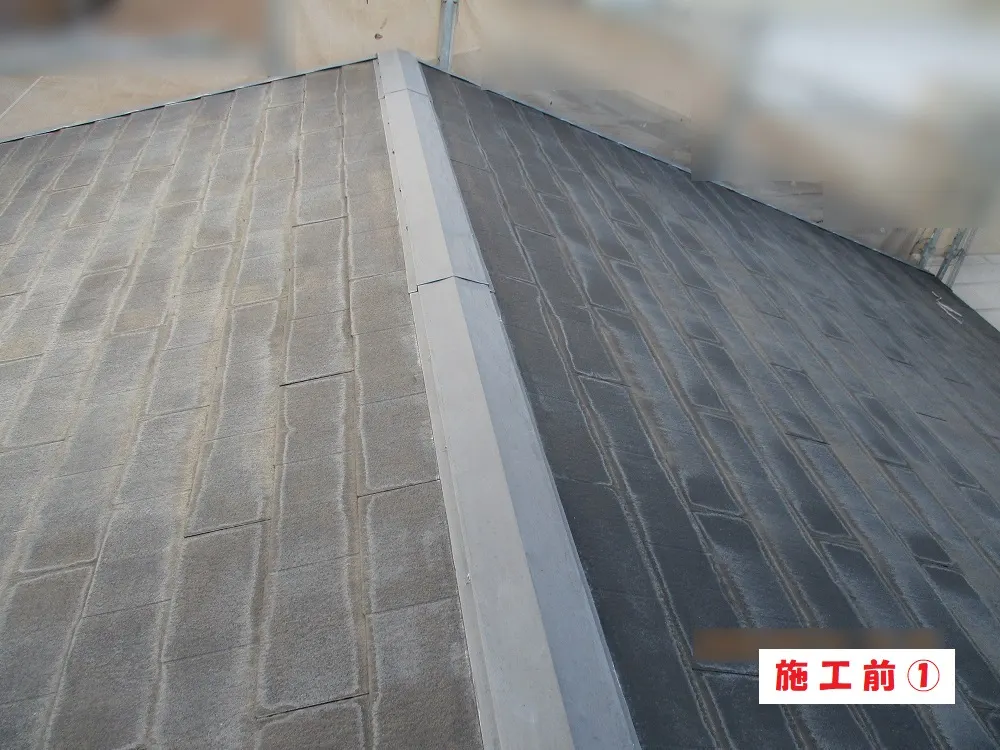 大阪市淀川区 T様邸の屋根塗装工事(施工前)