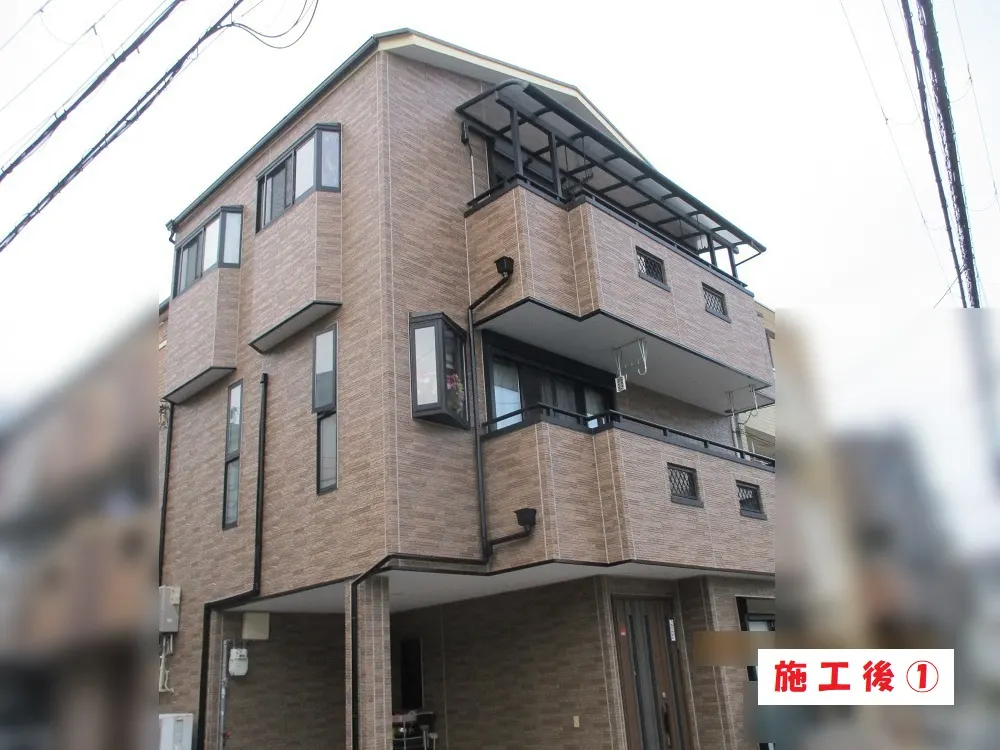大阪市淀川区 Ｔ様邸の外壁塗装工事・施工後の写真