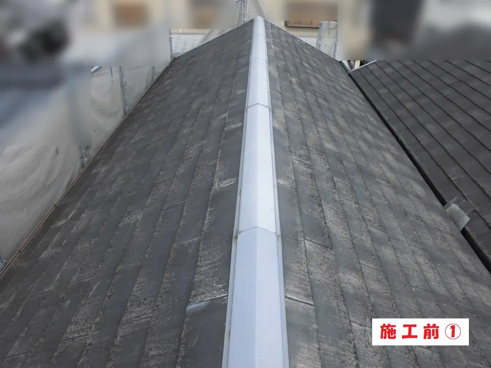 大阪市西淀川区 Ｏ様邸の屋根塗装工事（施工前）