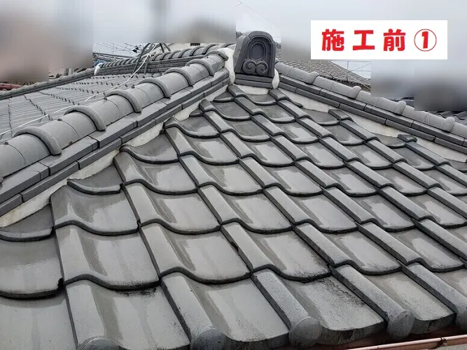 屋根葺き替え工事－大阪府門真市 Ｓ様邸：施工事例195（施工前）