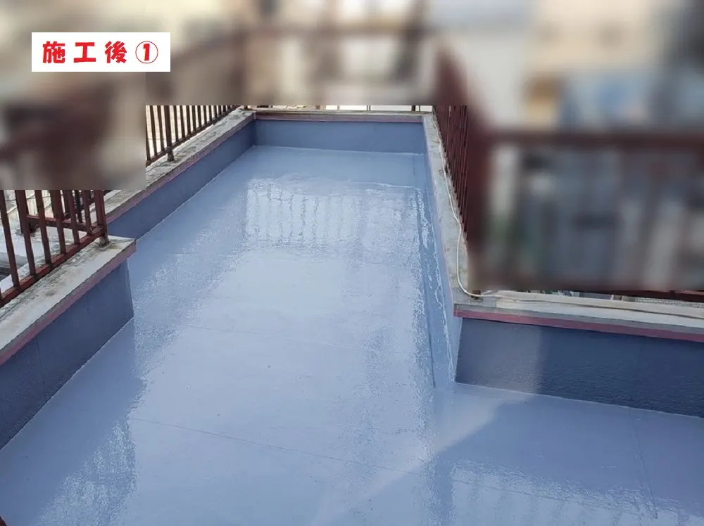 屋上防水工事－大阪市東成区 Ｏ様 店舗：施工事例198（施工後）