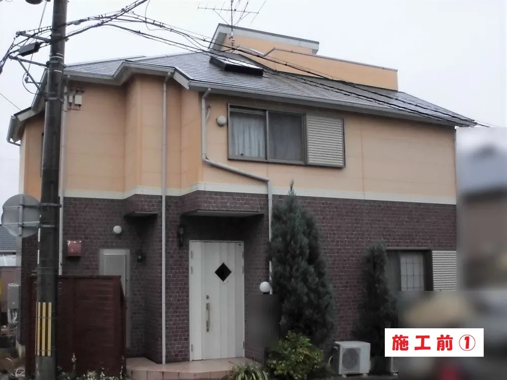 堺市 Ｅ様邸の外壁塗装工事（施工前）