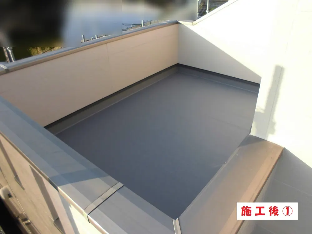 ベランダ・バルコニー防水工事－大阪府堺市 Ｅ様邸③：施工事例202（施工後）