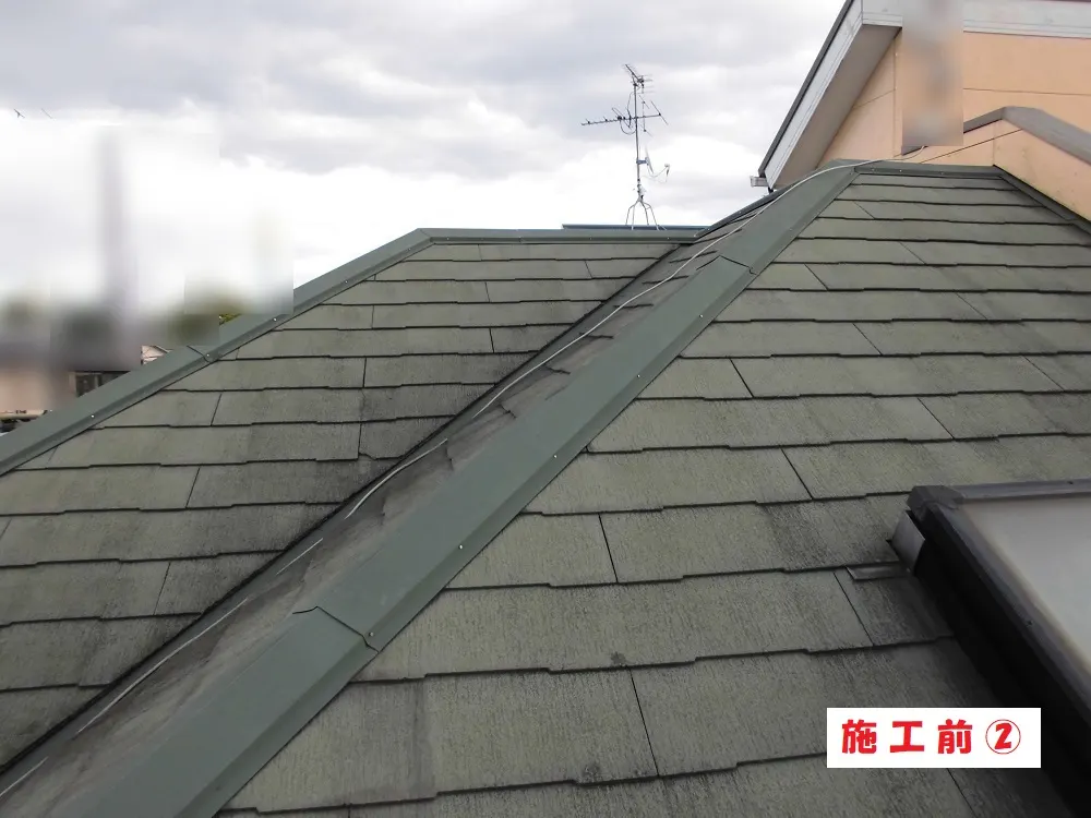 堺市 Ｅ様邸の屋根塗装工事・施工前の写真2