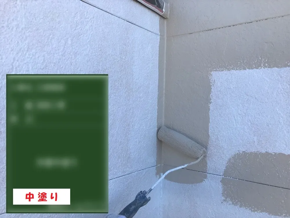 堺市 Ｅ様邸の外壁塗装工事・施工中の写真2