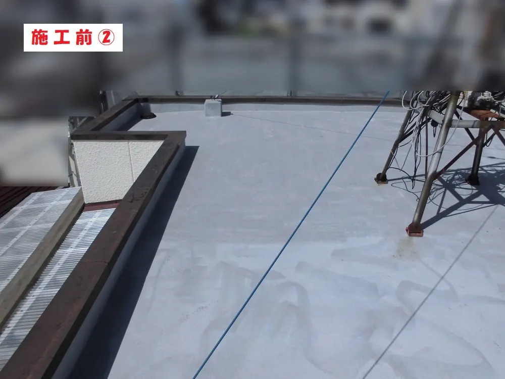 大阪市都島区 Ｔ様邸の陸屋根防水工事・施工前の写真2