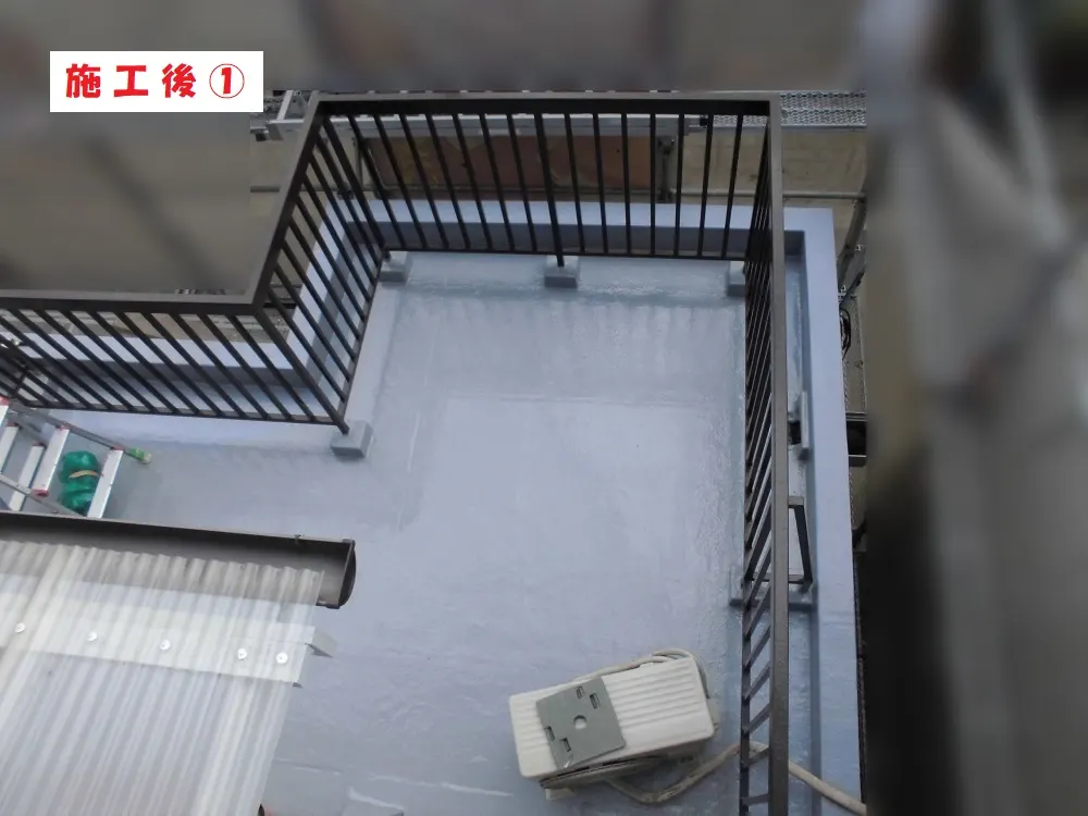 大阪市都島区 Ｔ様邸のベランダ防水工事・施工後の写真