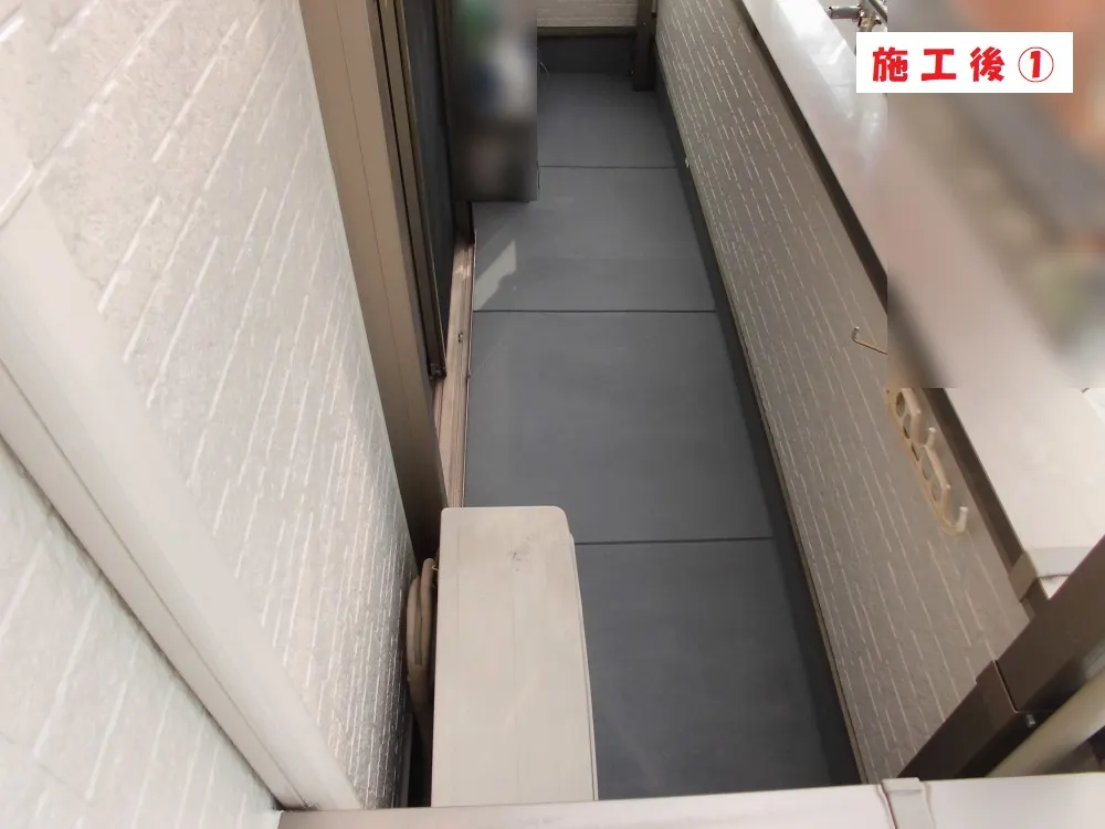 東大阪市 Ｎ様邸のベランダ防水工事・施工後の写真