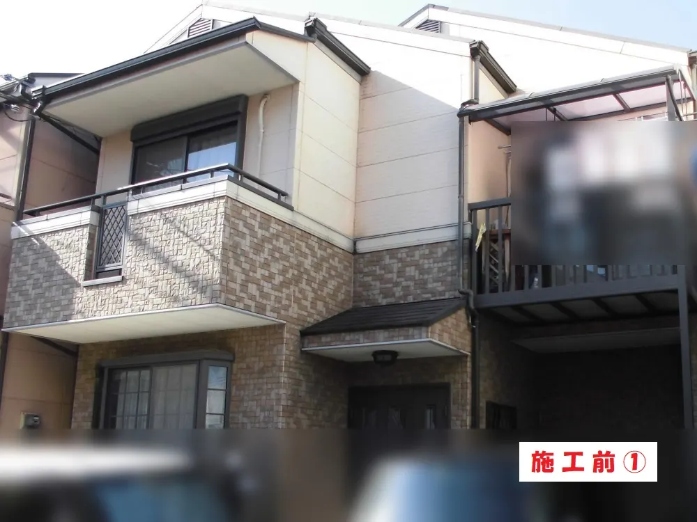 東大阪市 Ｔ様邸の外壁塗装工事（施工前）