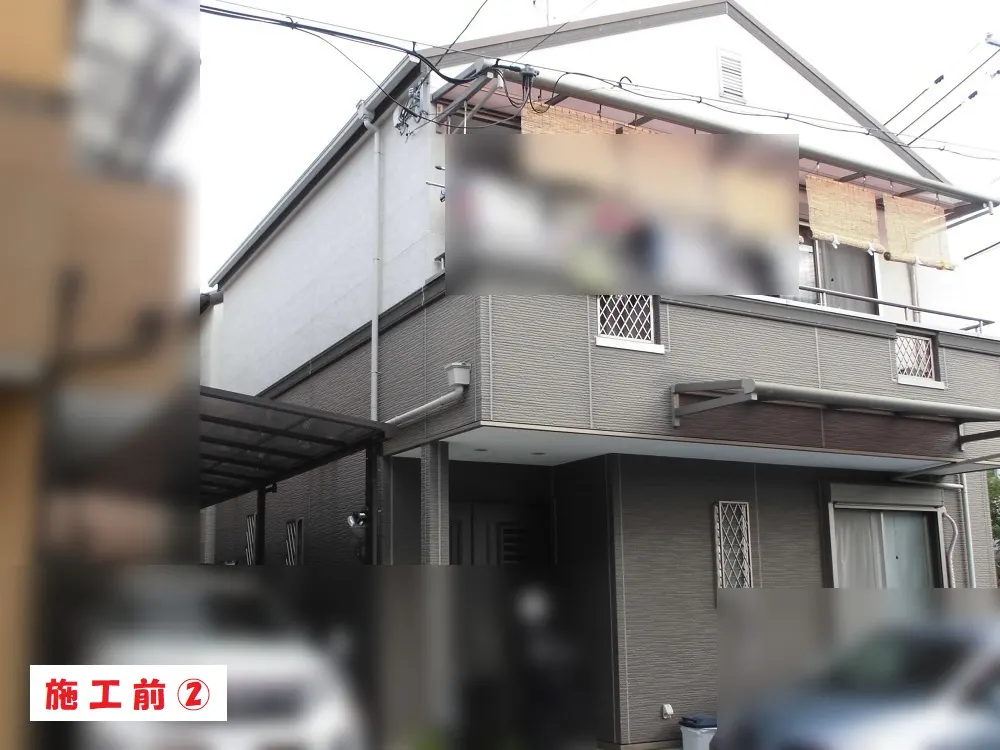 東大阪市 Ｈ様邸の外壁塗装工事・施工前の写真2