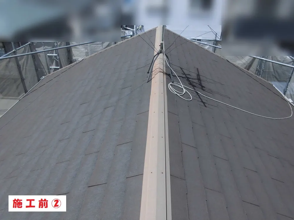 東大阪市 Ｈ様邸の屋根塗装工事・施工前の写真2