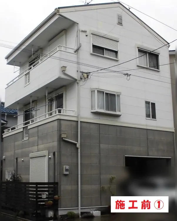 外壁塗装工事-大阪府東大阪市 N様邸①:施工事例231(施工前)