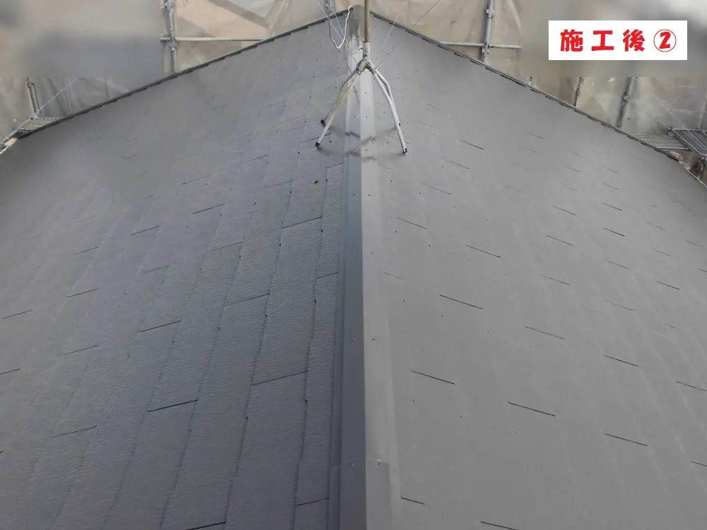 東大阪市 N様邸の屋根塗装工事・施工後の写真2
