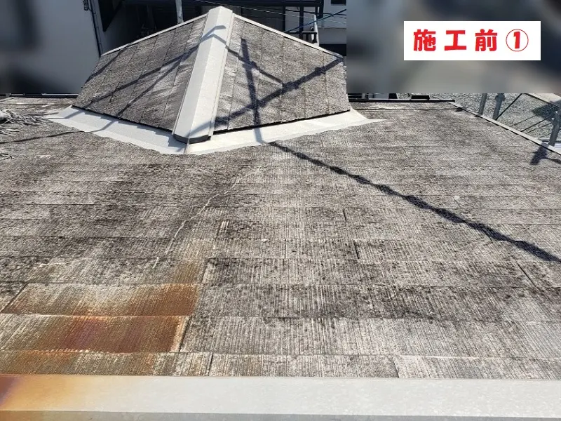 屋根重ね葺き工事(カバー工法)－大阪府八尾市 Ｉ様邸②：施工事例234（施工前）