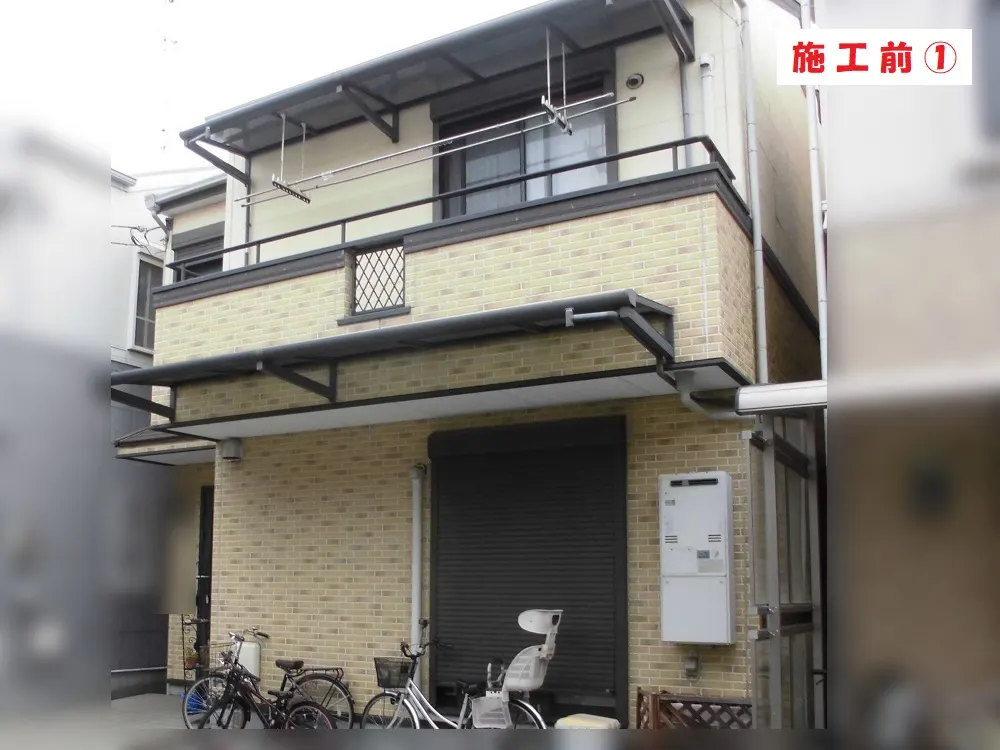 外壁塗装工事－大阪府東大阪市 Ｔ様邸①：施工事例235（施工前）