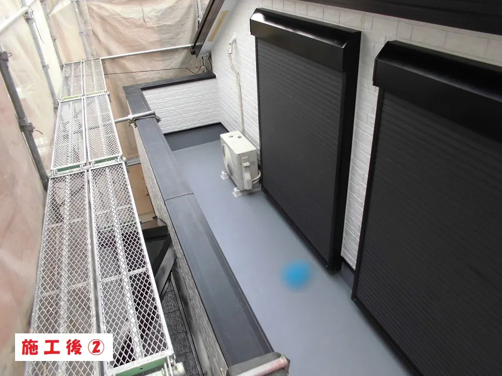 堺市 Ｏ様邸のベランダ防水工事・施工後の写真2