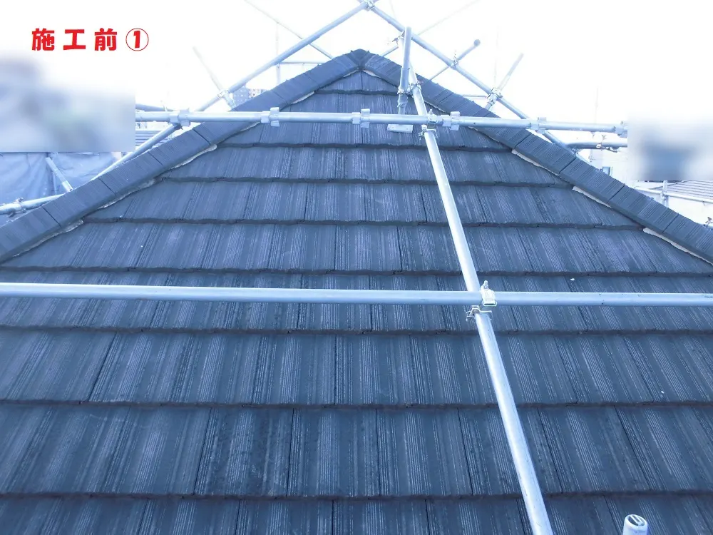 屋根塗装工事－大阪府東大阪市 Ｋ様邸②：施工事例242（施工前）