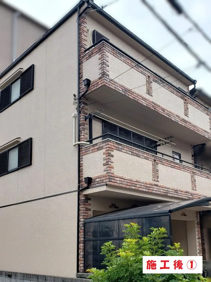 大阪市淀川区 Ｕ様邸の外壁塗装工事・施工後の写真