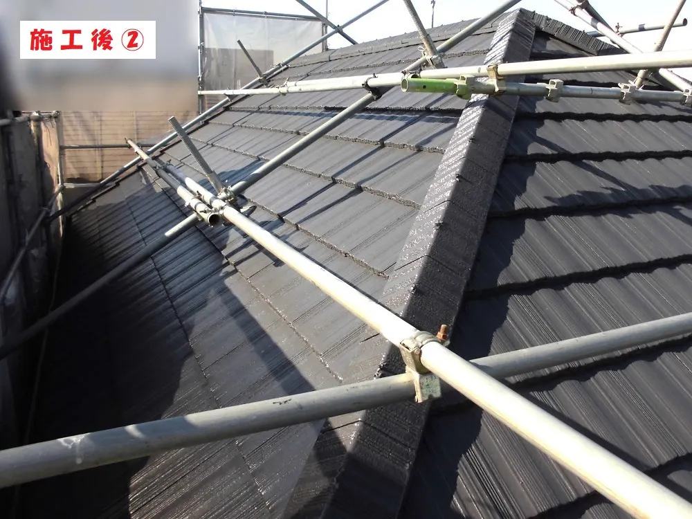 東大阪市 K様邸の屋根塗装工事・施工後の写真2