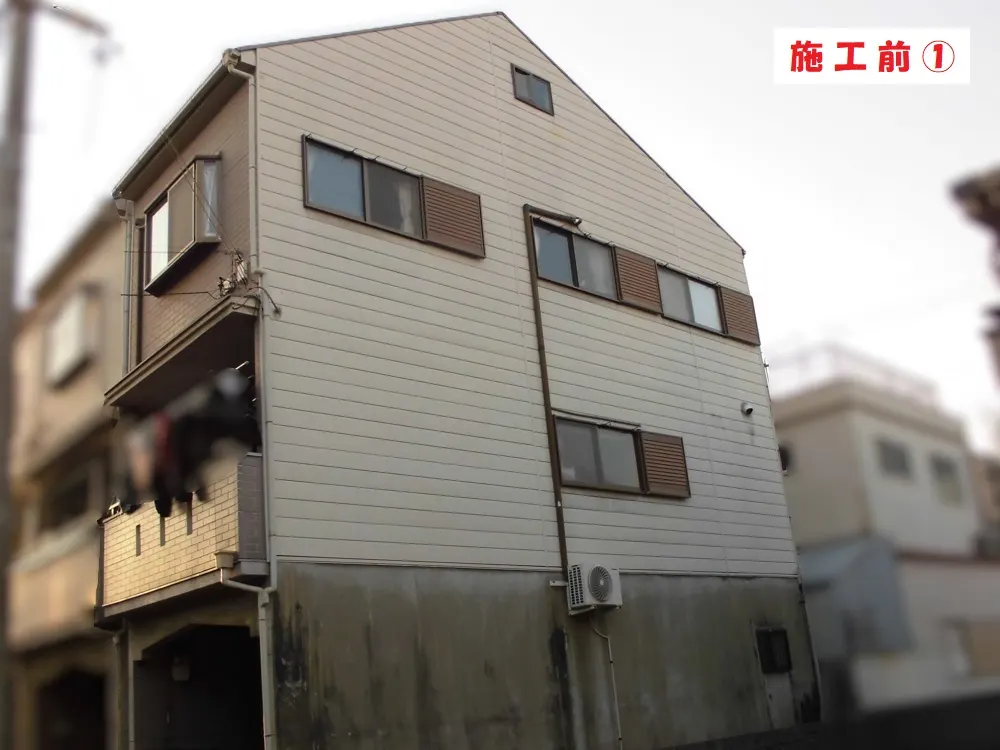 外壁塗装工事－大阪市淀川区 Ａ様邸①：施工事例251（施工前）