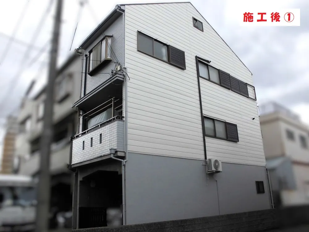外壁塗装工事－大阪市淀川区 Ａ様邸①：施工事例251（施工後）