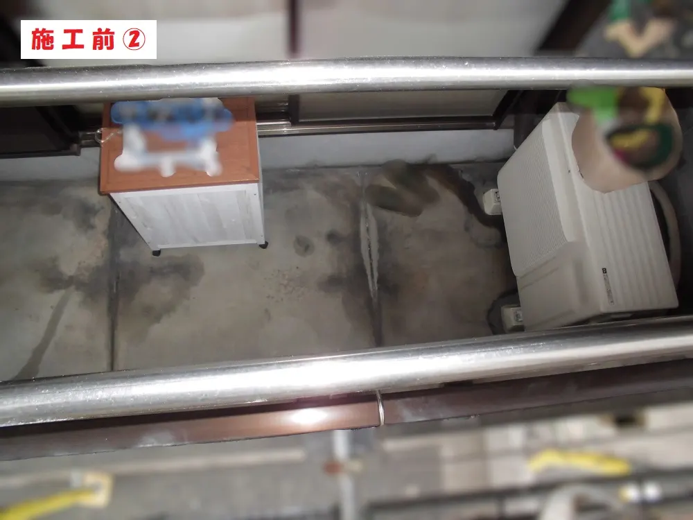 大阪市淀川区 Ａ様邸のベランダ防水工事・施工前の写真2