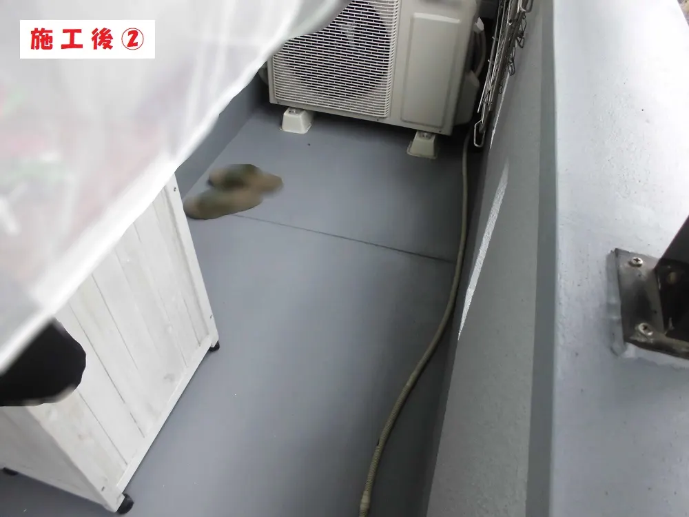 大阪市淀川区 Ａ様邸のベランダ防水工事・施工後の写真2