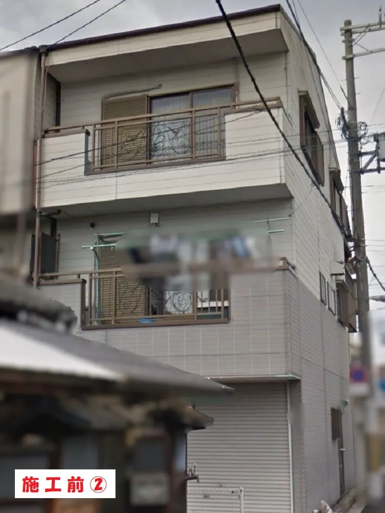 大阪市生野区 Ｋ様邸の外壁塗装工事・施工前の写真2