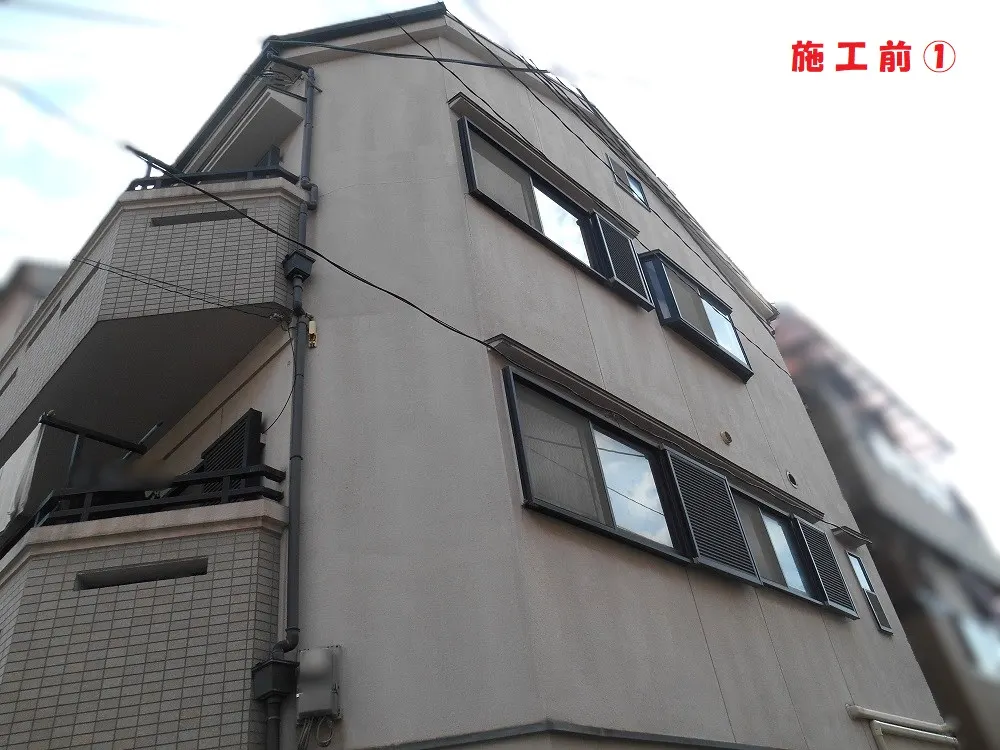 大阪市鶴見区 Ｙ様邸の外壁塗装工事（施工前）
