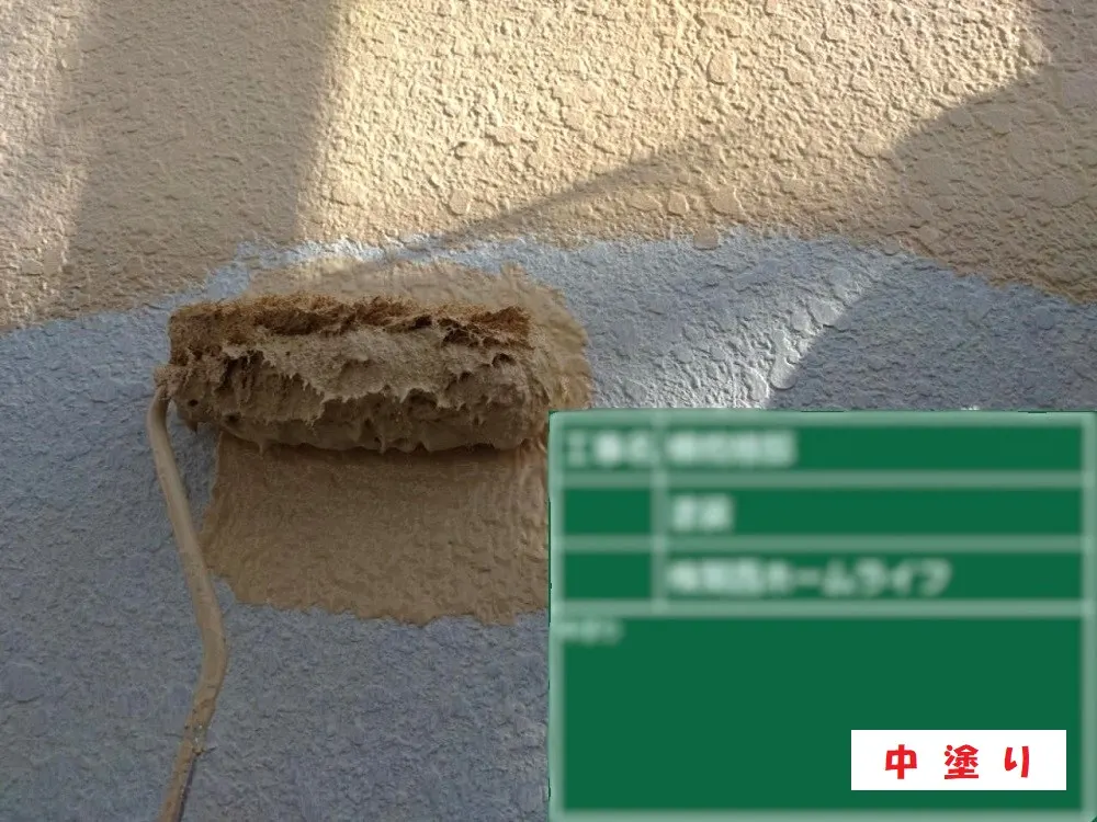 大阪市鶴見区 Ｙ様邸の外壁塗装工事・施工中の写真2