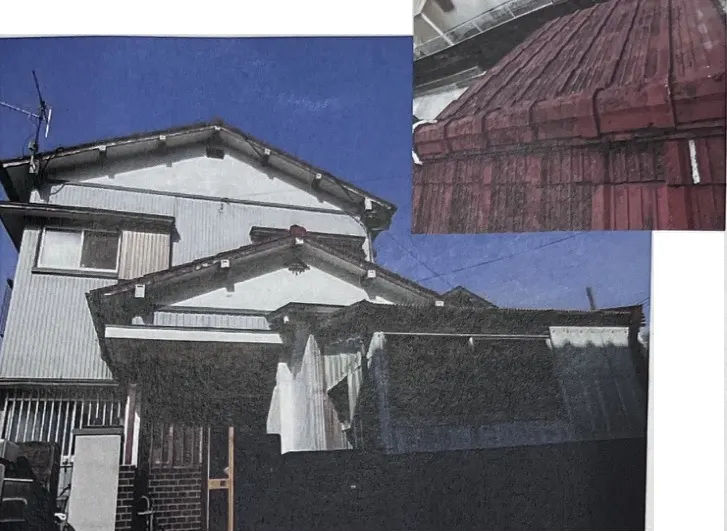 屋根葺替・外壁塗装－ 大阪市淀川区 H様邸（施工前）